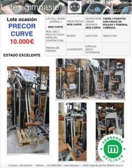 Lote gimnasio precor curve