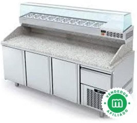 Mesa refrigerada granito para pizzerÍa