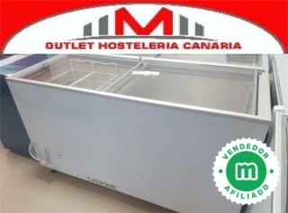 Congelador tapa cristal