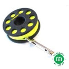 Cressi Carrete Spool con Mosquetón 30m