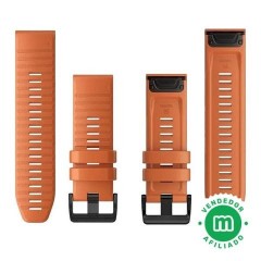 Garmin Silicona Correa Naranja Quickfit 