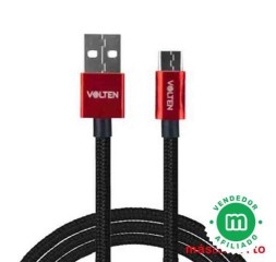 Cable Metal Tipo C 1M Rojo VL1258