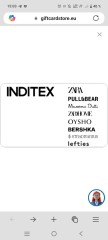 Tarjeta regalo zara grupo inditex 180e