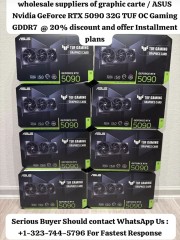Wholesale suppliers of graphic carte / ASUS Nvidia GeForce RTX 5090 32G TUF OC Gaming GDDR7  @ 20% discount and offer Installment plans