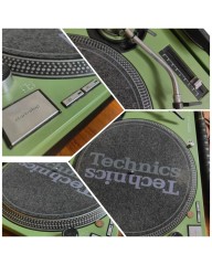 Tocadiscos Technics profesional en verde personalizado, ideal para DJs y coleccionistas exigentes