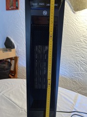Ventilador de columna con mando a distancia, giratorio