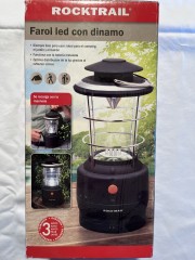 Lampara LED recargable con dinamo con manivela