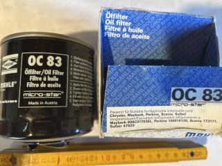 Filtro Aceite KNECHT MAHLE OC 83