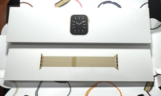 VENDO APPLE WATCH serie 6 GPS- Celular, con correa de acero Milanese 44 mm, dorada.