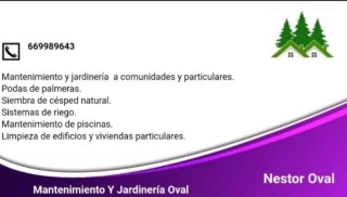 Mantenimiento y jardinería Oval