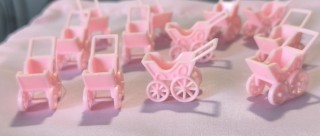 12 recuerdos para nacimiento bebe carrito
