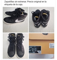 Zapatillas negras y blancas