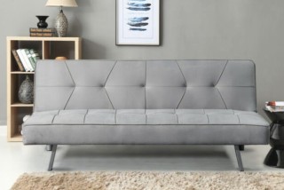 Sofá cama gris terciopelo MODELO ANA!!envíos inmediatos
