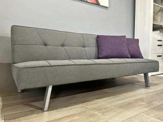 Sofá cama gris tela MODELO ANA!! Hacemos envíos a domicilio