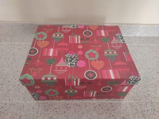 Caja decorativa navideña para almacenamiento para guardar bolas de navidad - Nuevo sin estrenar