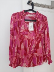 Blusa estampada fucsia