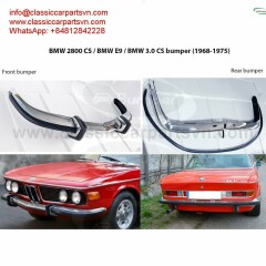 BMW 2800CS BMW 3.0CS BMW E9 bumpers new (1968-1975) by stainless steel