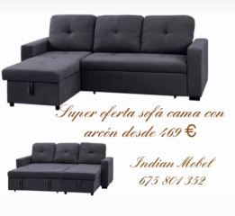 SUPER OFERTA SOFÁ CAMA CON ARCÓN.NUEVO.INDIAN MOBEL