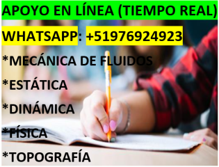 MECANICA DE FLUIDOS  ESTATICA DINAMICA FISICA MECANICA DE MATERIALES TOPOGRAFIA CARRETERAS VIAL