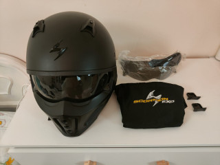 Casco de moto SCORPION Covert-X Matt Black